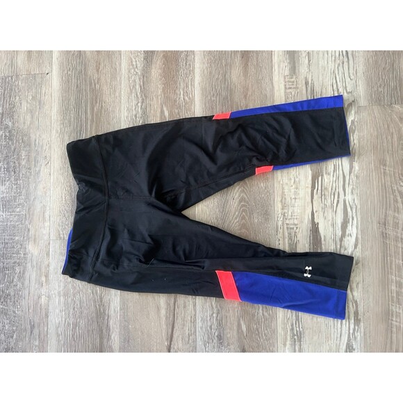 Under Armour Crop Capri Leggings Womens S good condition workout pants spandex - Picture 1 of 3
